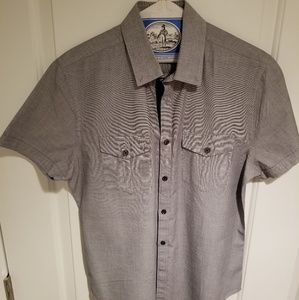 Express Fitted Gray dress shirt size Med